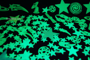 200+ Piece Glow in the Dark Stars Super Glowing Galaxy Set Wall Ceiling Decor